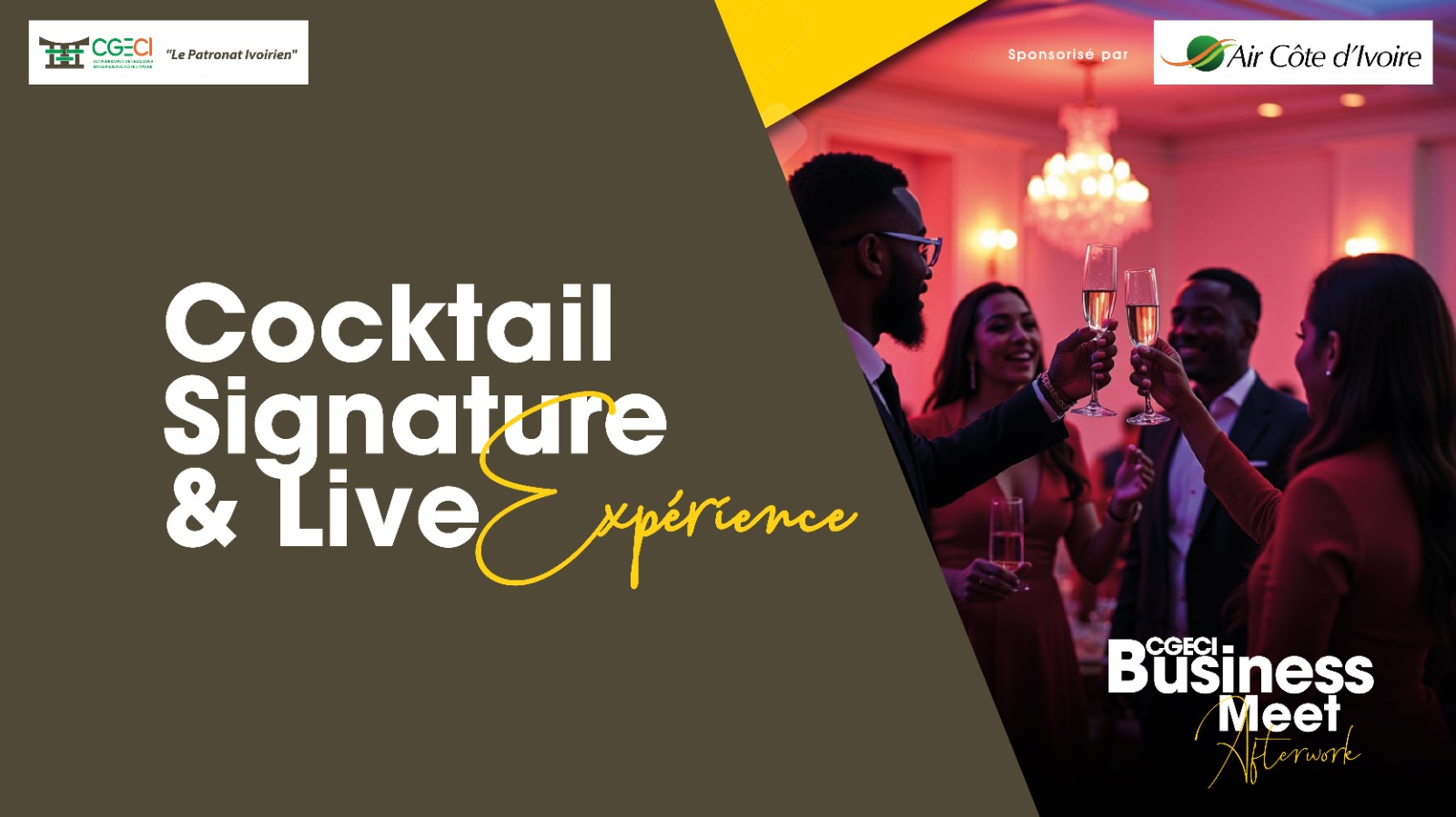 Visuel cocktail signature live